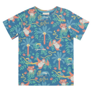 PICCALILLY T-shirt forêt tropicale en coton bio