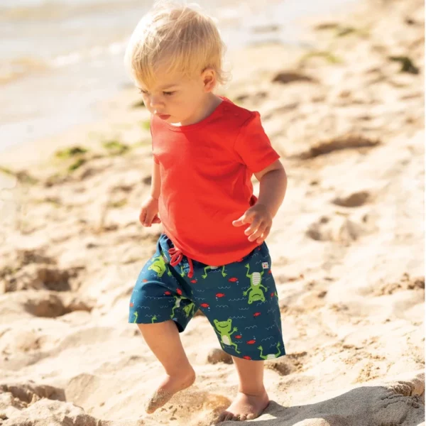 FRUGI Short de bain avec grenouilles