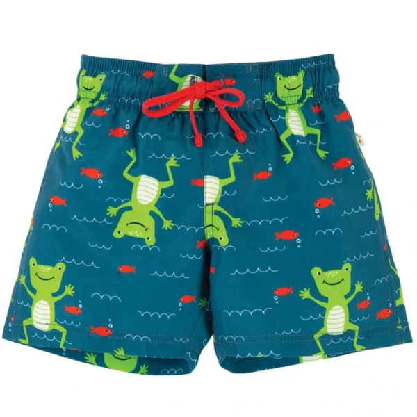 FRUGI Short de bain avec grenouilles