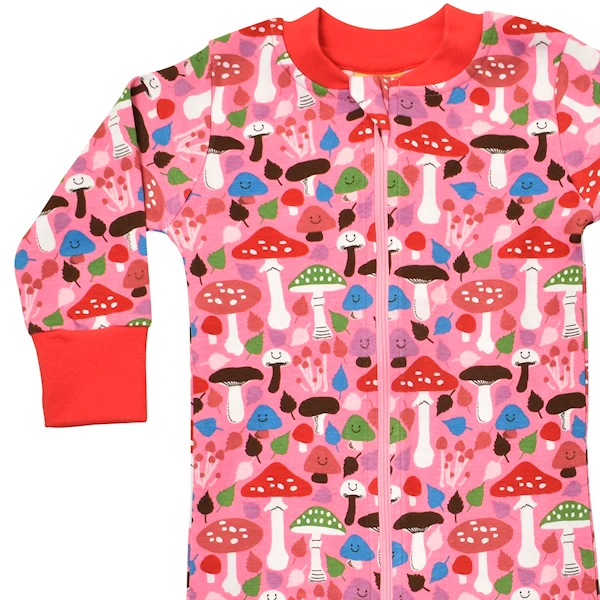 DUNS Combinaison zippée Mushrooms Pink