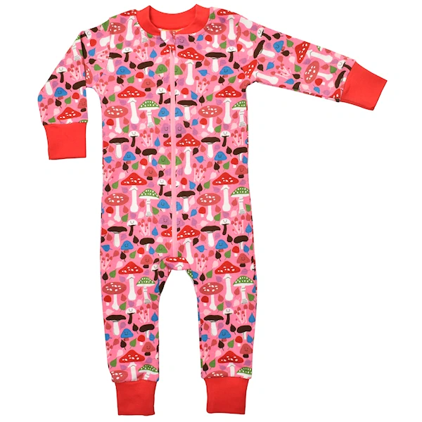 DUNS Combinaison zippée Mushrooms Pink